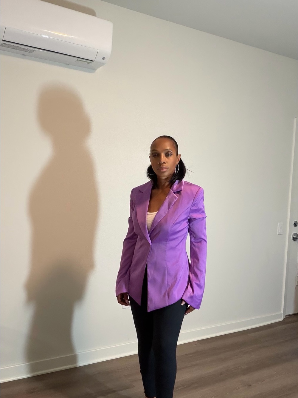 SHEIN Lavender Purple Tailored Blazer